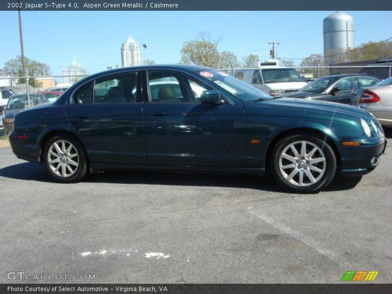 Aspen Green Metallic / Cashmere 2002 Jaguar S-Type 4.0