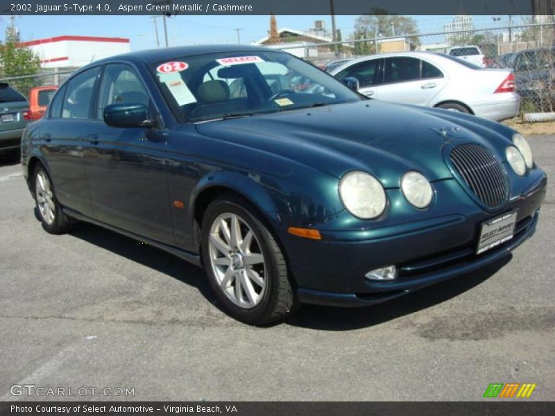 Aspen Green Metallic / Cashmere 2002 Jaguar S-Type 4.0