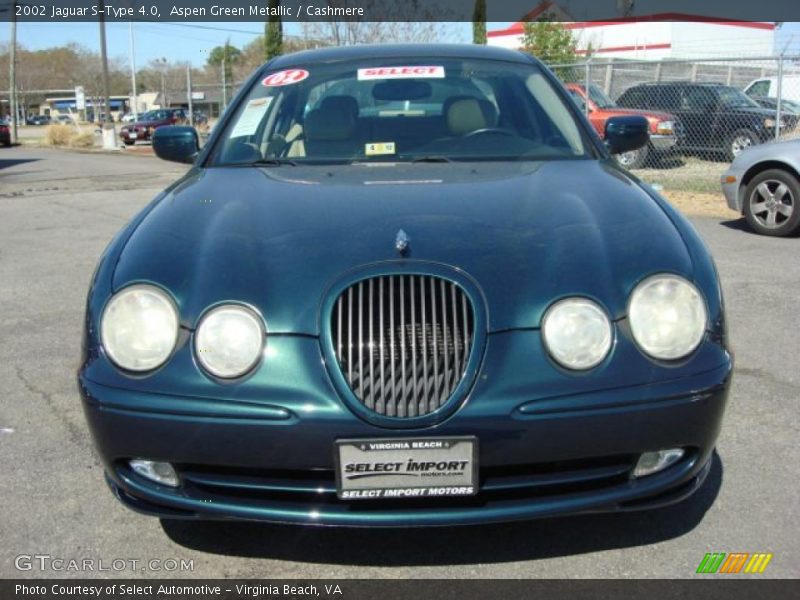 Aspen Green Metallic / Cashmere 2002 Jaguar S-Type 4.0