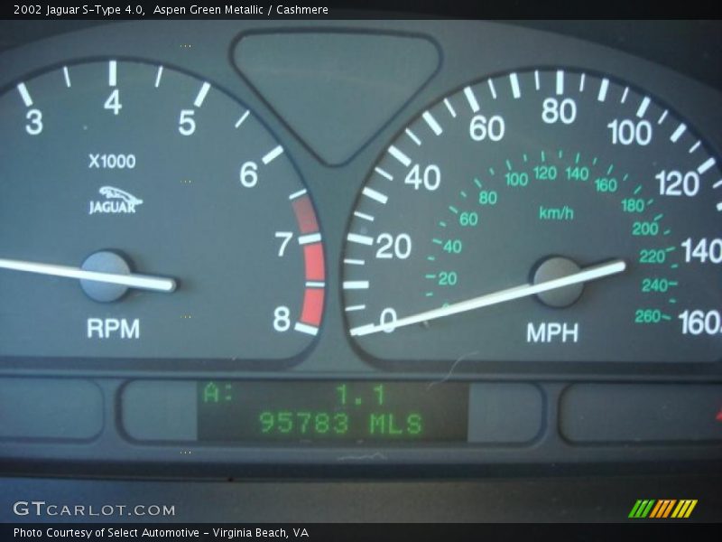 Aspen Green Metallic / Cashmere 2002 Jaguar S-Type 4.0