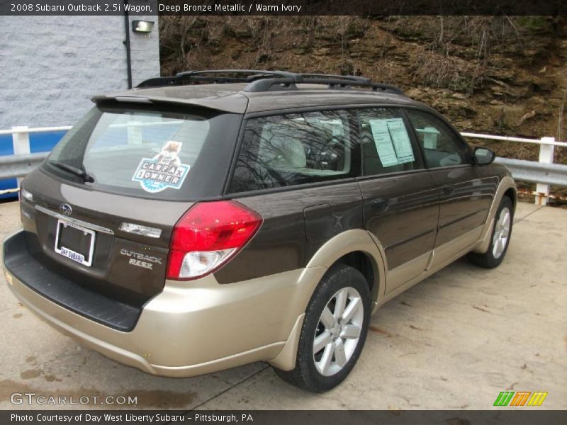 Deep Bronze Metallic / Warm Ivory 2008 Subaru Outback 2.5i Wagon