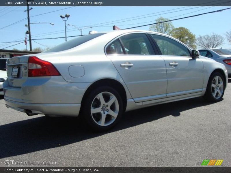 Silver Metallic / Sandstone Beige 2008 Volvo S80 T6 AWD