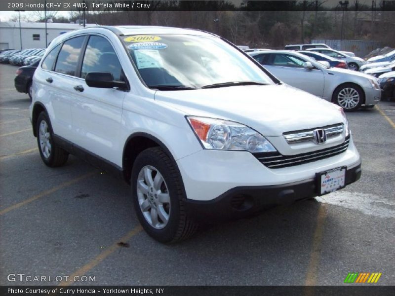 Taffeta White / Gray 2008 Honda CR-V EX 4WD