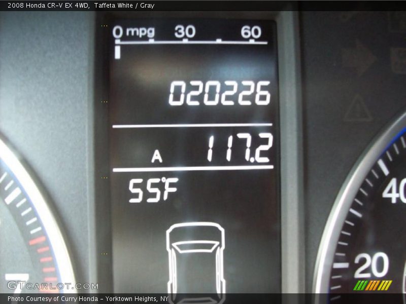 Taffeta White / Gray 2008 Honda CR-V EX 4WD