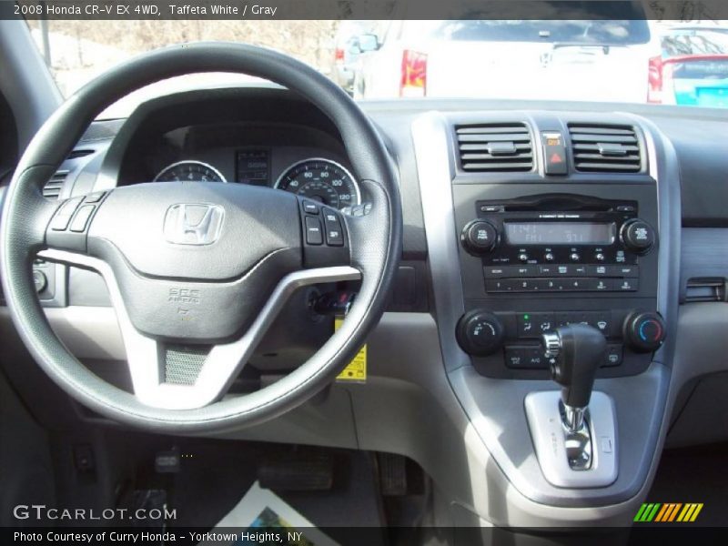 Taffeta White / Gray 2008 Honda CR-V EX 4WD