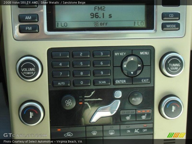 Silver Metallic / Sandstone Beige 2008 Volvo S80 T6 AWD