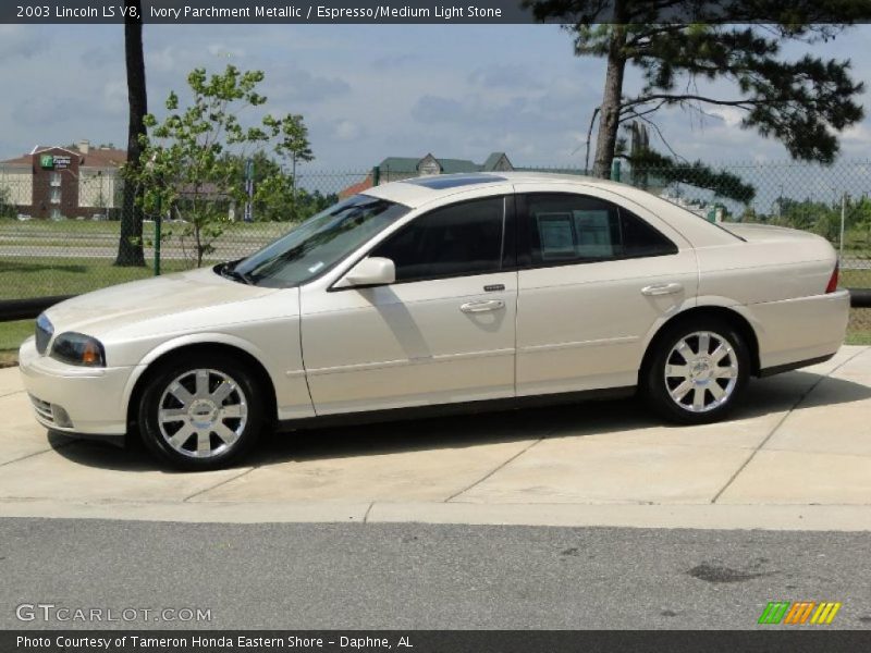 Ivory Parchment Metallic / Espresso/Medium Light Stone 2003 Lincoln LS V8