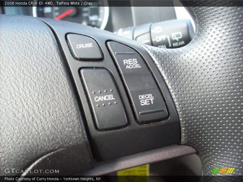 Taffeta White / Gray 2008 Honda CR-V EX 4WD