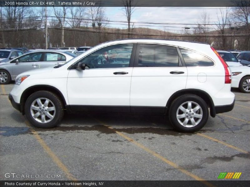 Taffeta White / Gray 2008 Honda CR-V EX 4WD