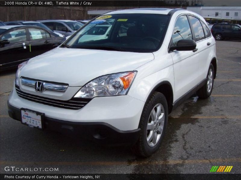 Taffeta White / Gray 2008 Honda CR-V EX 4WD