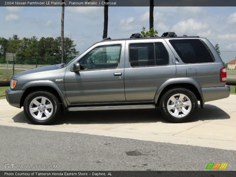 Platinum Metallic / Charcoal 2004 Nissan Pathfinder LE Platinum