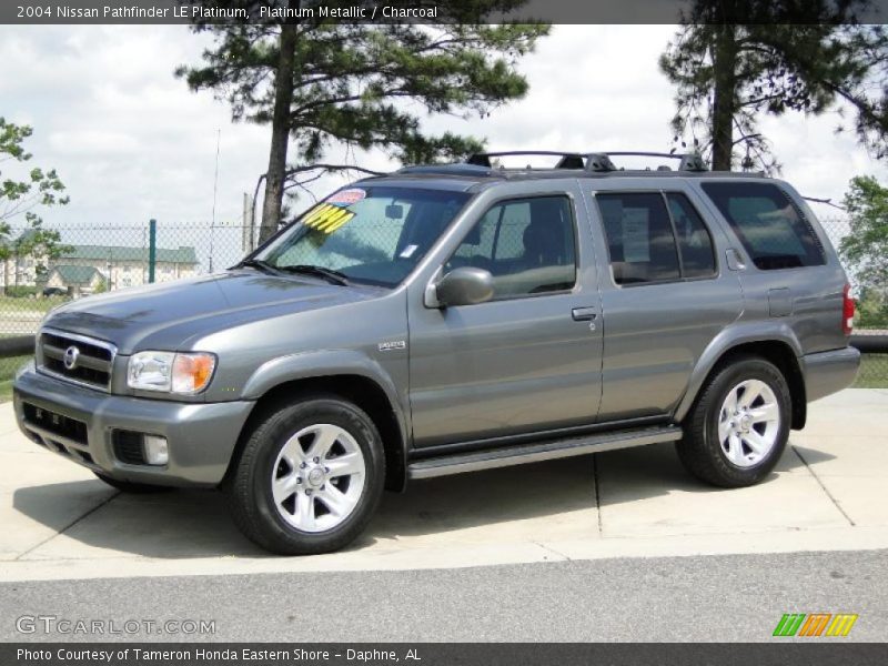 Platinum Metallic / Charcoal 2004 Nissan Pathfinder LE Platinum
