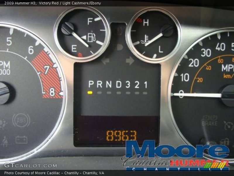 Victory Red / Light Cashmere/Ebony 2009 Hummer H3