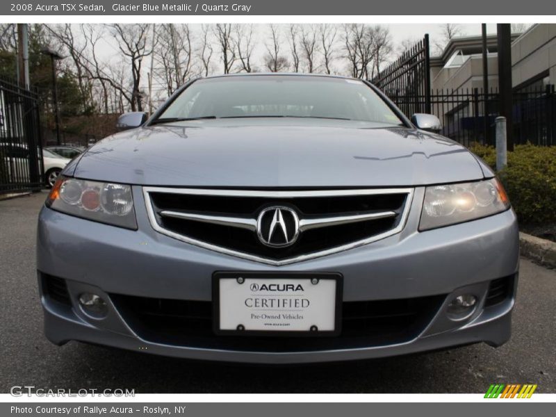 Glacier Blue Metallic / Quartz Gray 2008 Acura TSX Sedan