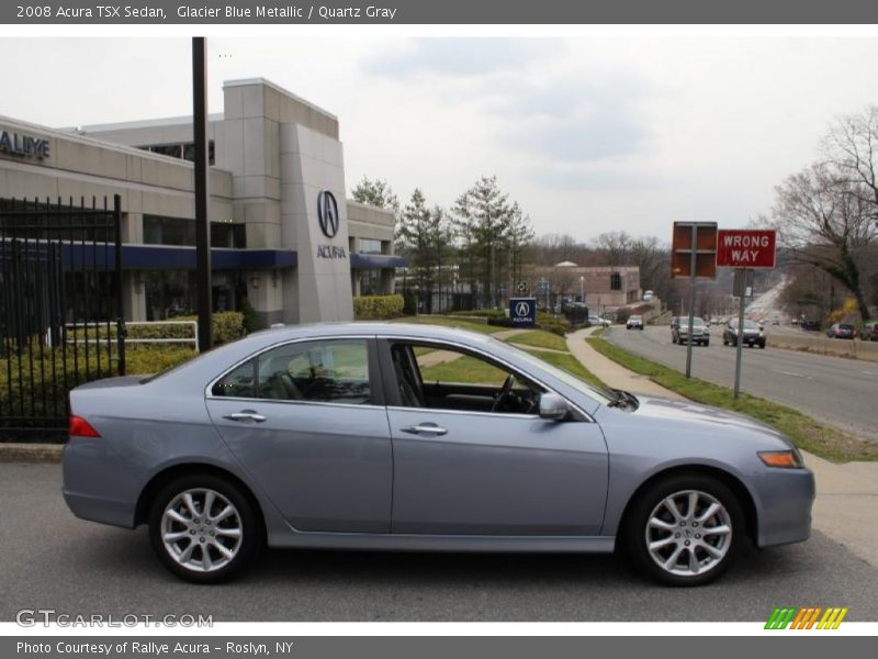 Glacier Blue Metallic / Quartz Gray 2008 Acura TSX Sedan