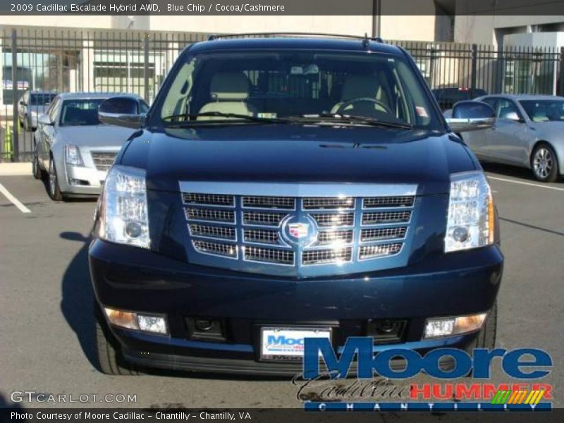 Blue Chip / Cocoa/Cashmere 2009 Cadillac Escalade Hybrid AWD