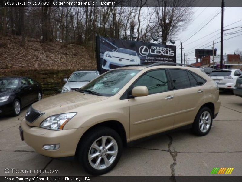 Golden Almond Metallic / Parchment 2009 Lexus RX 350 AWD