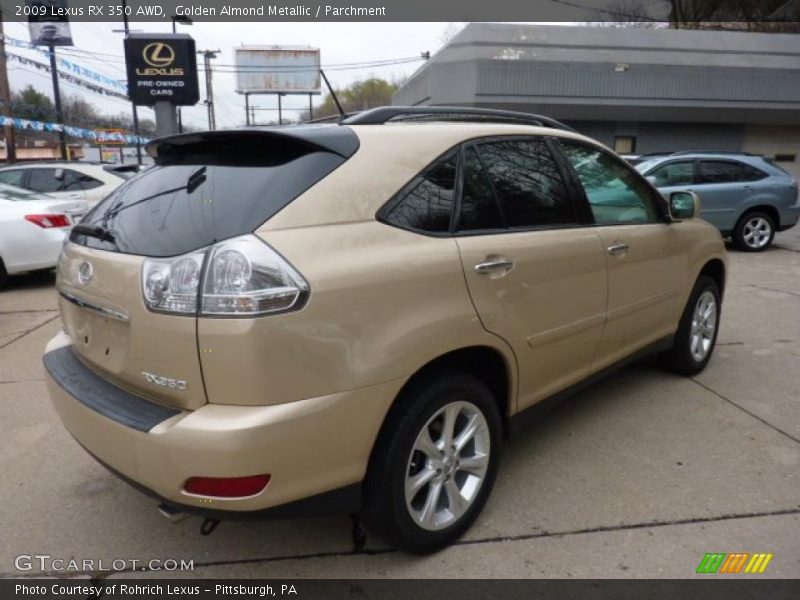Golden Almond Metallic / Parchment 2009 Lexus RX 350 AWD
