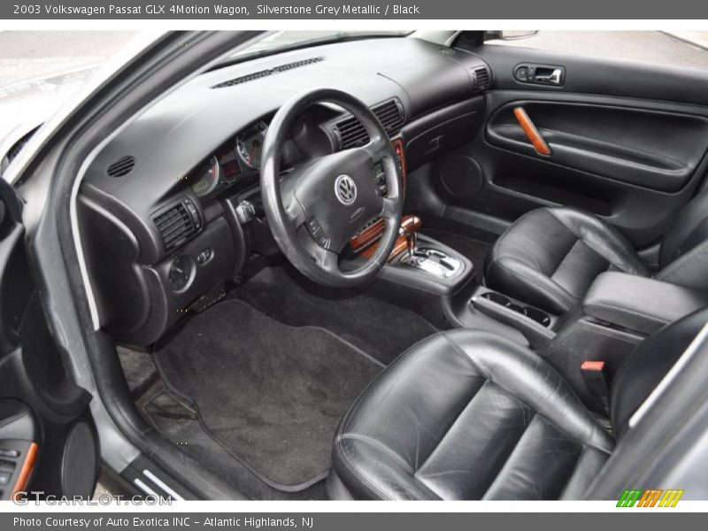  2003 Passat GLX 4Motion Wagon Black Interior