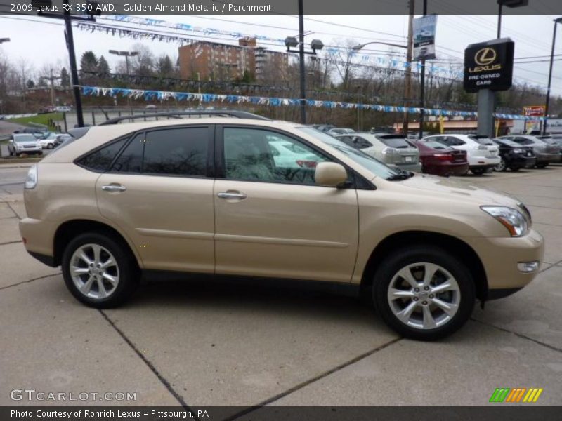 Golden Almond Metallic / Parchment 2009 Lexus RX 350 AWD