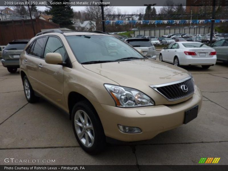 Golden Almond Metallic / Parchment 2009 Lexus RX 350 AWD