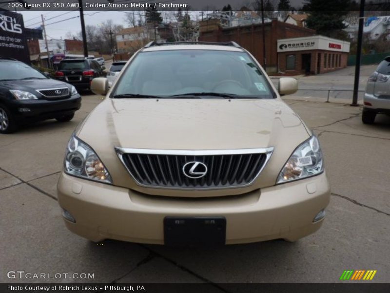 Golden Almond Metallic / Parchment 2009 Lexus RX 350 AWD