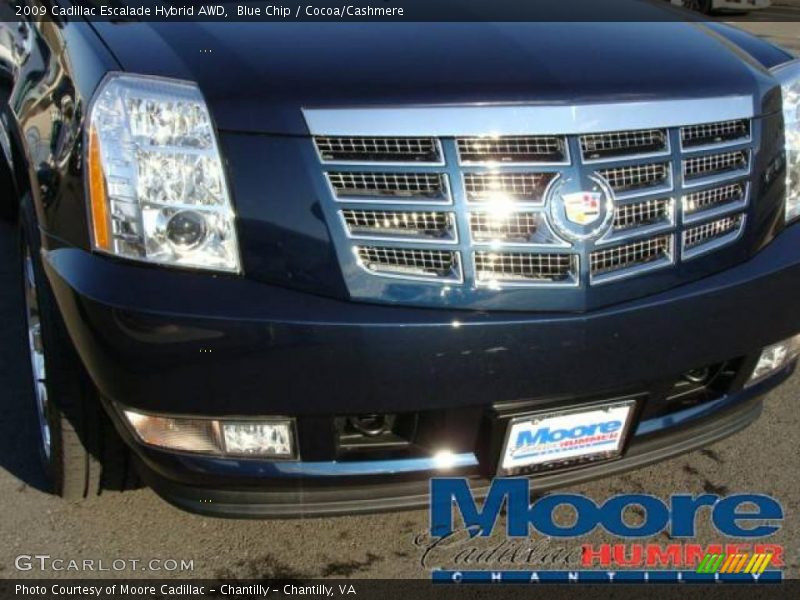 Blue Chip / Cocoa/Cashmere 2009 Cadillac Escalade Hybrid AWD