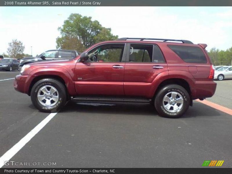 Salsa Red Pearl / Stone Gray 2008 Toyota 4Runner SR5