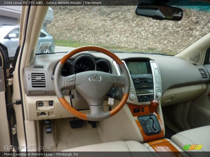 Golden Almond Metallic / Parchment 2009 Lexus RX 350 AWD