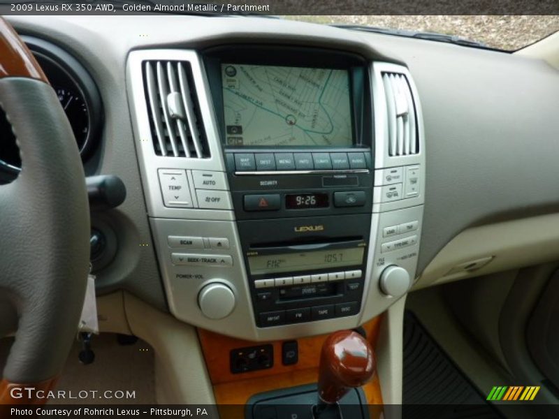 Golden Almond Metallic / Parchment 2009 Lexus RX 350 AWD