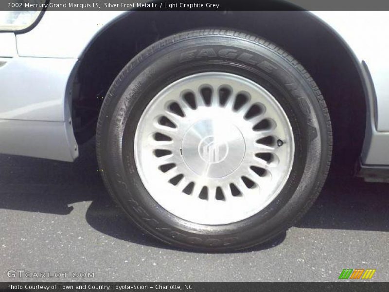 Silver Frost Metallic / Light Graphite Grey 2002 Mercury Grand Marquis LS