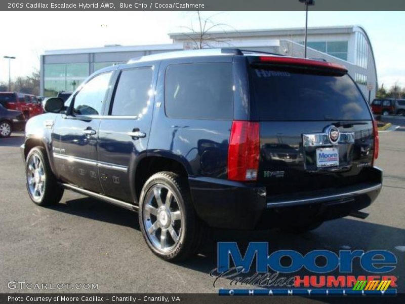 Blue Chip / Cocoa/Cashmere 2009 Cadillac Escalade Hybrid AWD