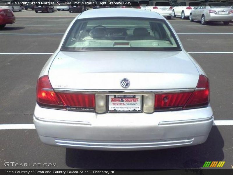 Silver Frost Metallic / Light Graphite Grey 2002 Mercury Grand Marquis LS