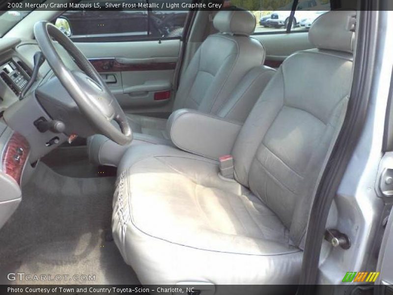 Silver Frost Metallic / Light Graphite Grey 2002 Mercury Grand Marquis LS