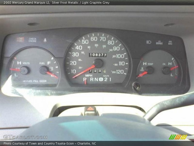 Silver Frost Metallic / Light Graphite Grey 2002 Mercury Grand Marquis LS