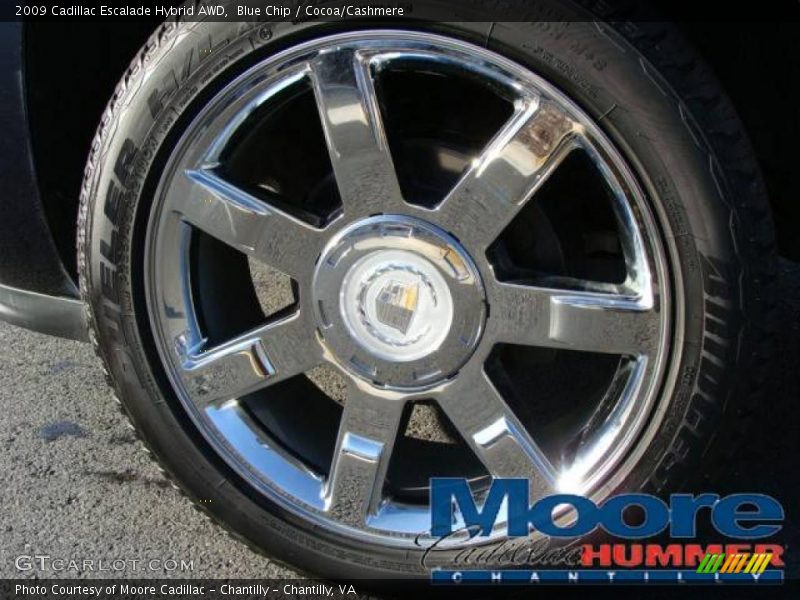 Blue Chip / Cocoa/Cashmere 2009 Cadillac Escalade Hybrid AWD