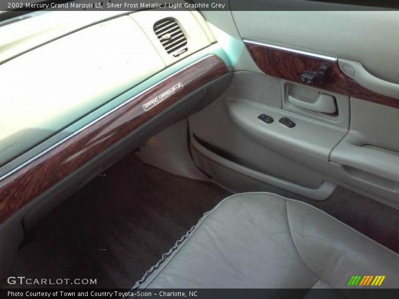 Silver Frost Metallic / Light Graphite Grey 2002 Mercury Grand Marquis LS