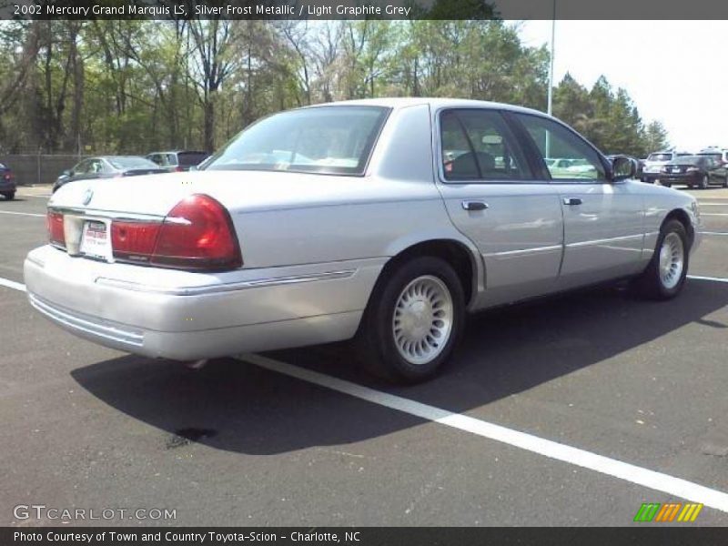 Silver Frost Metallic / Light Graphite Grey 2002 Mercury Grand Marquis LS