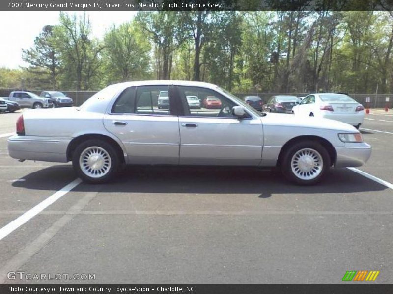 Silver Frost Metallic / Light Graphite Grey 2002 Mercury Grand Marquis LS