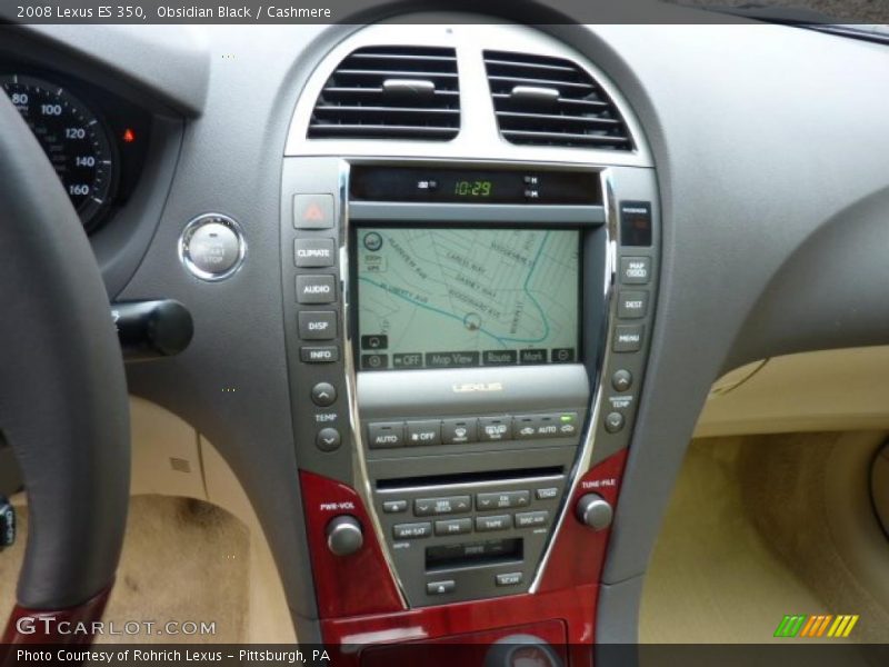 Obsidian Black / Cashmere 2008 Lexus ES 350