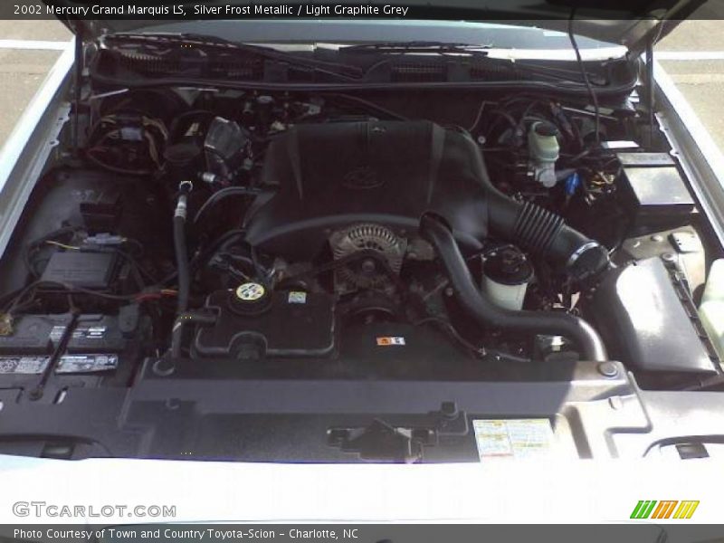 Silver Frost Metallic / Light Graphite Grey 2002 Mercury Grand Marquis LS