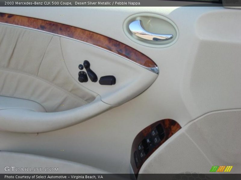 Desert Silver Metallic / Pebble Nappa 2003 Mercedes-Benz CLK 500 Coupe