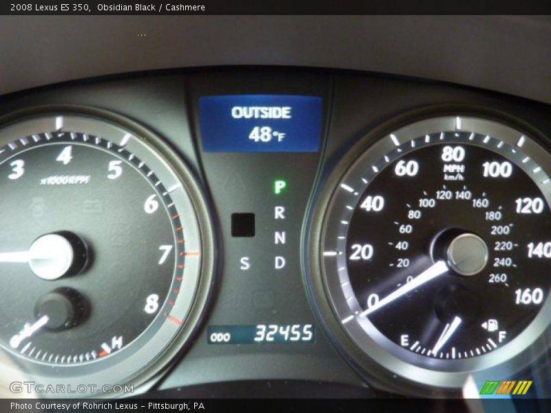 Obsidian Black / Cashmere 2008 Lexus ES 350