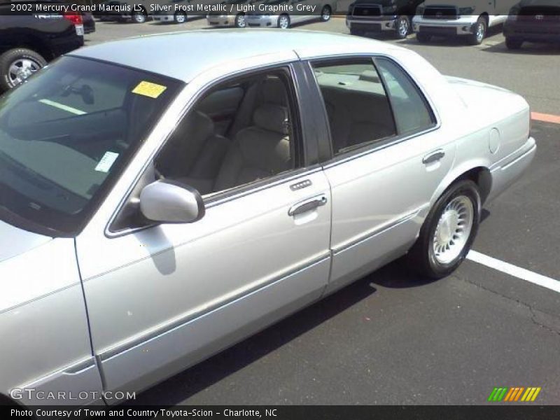 Silver Frost Metallic / Light Graphite Grey 2002 Mercury Grand Marquis LS