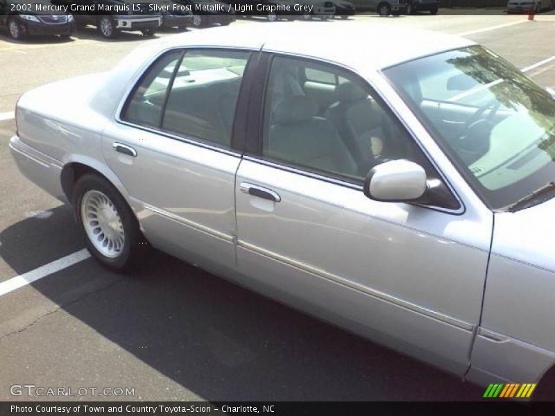 Silver Frost Metallic / Light Graphite Grey 2002 Mercury Grand Marquis LS