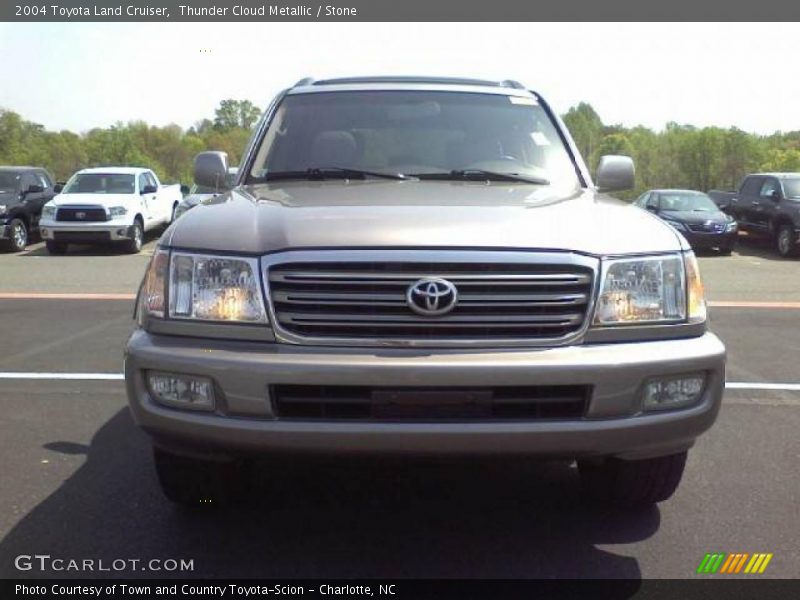 Thunder Cloud Metallic / Stone 2004 Toyota Land Cruiser