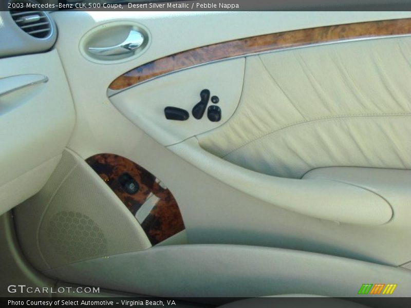 Desert Silver Metallic / Pebble Nappa 2003 Mercedes-Benz CLK 500 Coupe