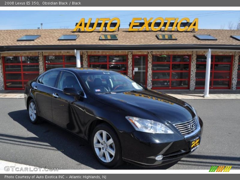 Obsidian Black / Black 2008 Lexus ES 350