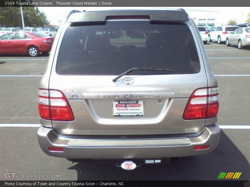 Thunder Cloud Metallic / Stone 2004 Toyota Land Cruiser
