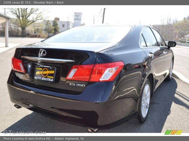 Obsidian Black / Black 2008 Lexus ES 350